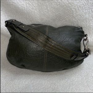 Banana Republic Tote Green Italian Leather Bag Purse